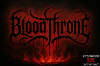 Blood Throne Font: Bold Typography for Dark Design Projects