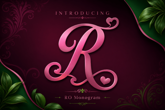 Elegant Ro Monogram Font for Creative Branding Projects