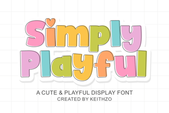 Simply Playful Font for Creative Design Projects