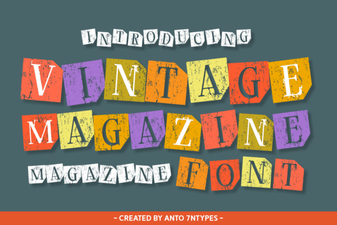 Vintage Magazine Font for Retro Design Projects